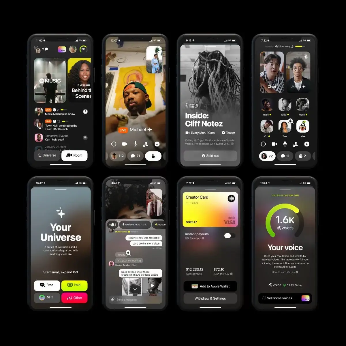 Universe live-audio app